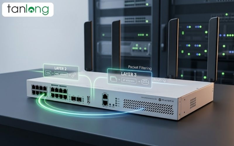Tính năng Layer 2 và Layer 3 của thiết bị Mikrotik