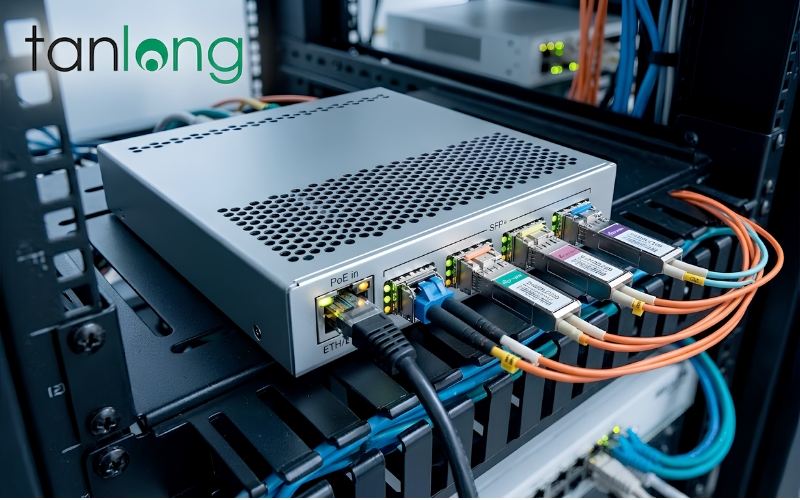 Cận cảnh vận hành thực tế CRS305-1G-4S+IN với các cổng quang 10G