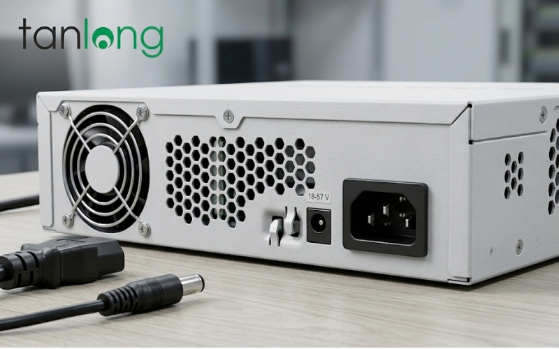 Thiết kế tản nhiệt thụ động của Switch MikroTik CRS310-1G-5S-4S+IN.