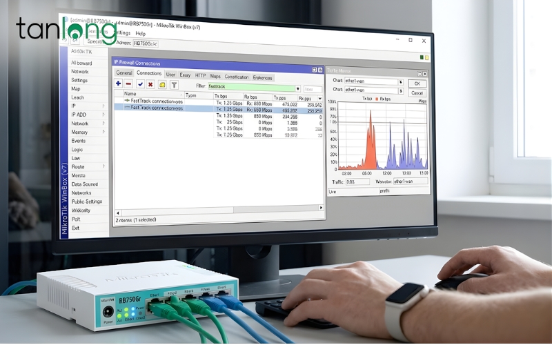Hướng dẫn cấu hình FastTrack khắc phục RB750Gr3 speedtest chậm