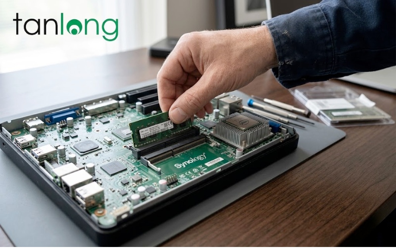 Cấu trúc phần cứng bên trong của nas synology ds425+ chính hãng TÂN LONG