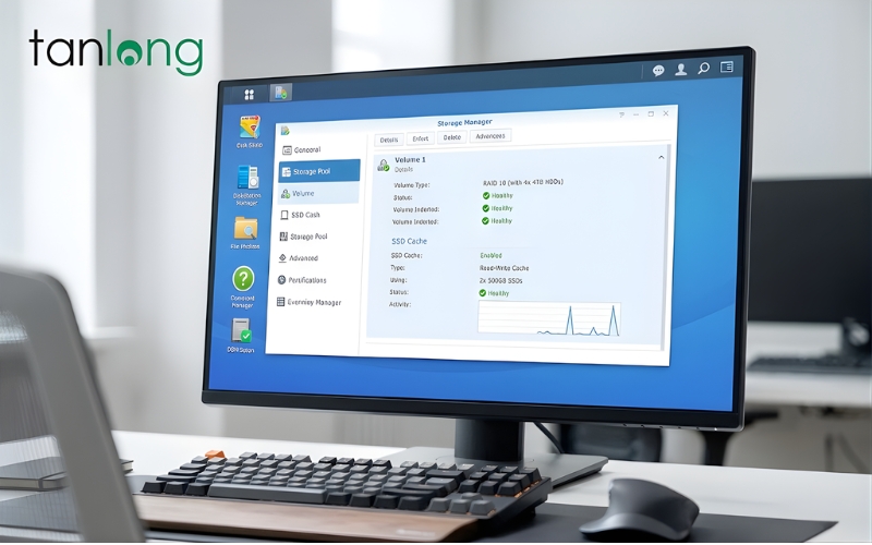 Cấu hình RAID 10 để tối ưu IOPS và giảm Nghẽn cổ chai (Bottleneck) DS925+