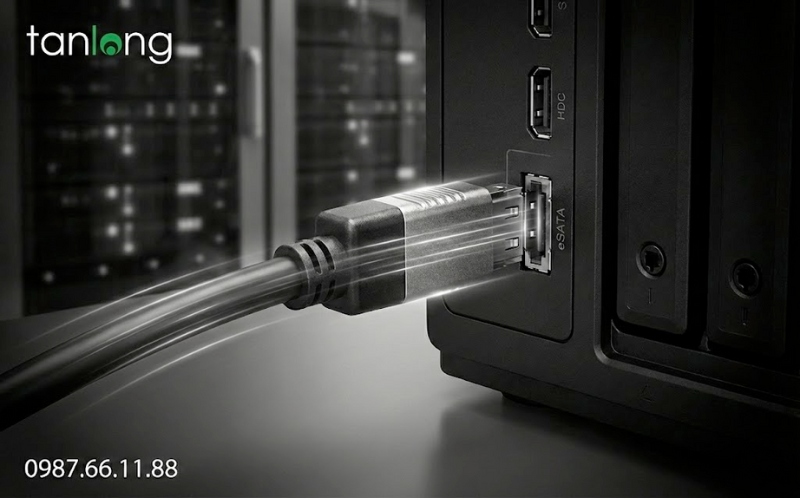  Lắp đặt thực tế NAS Synology DX517 kết nối với DiskStation