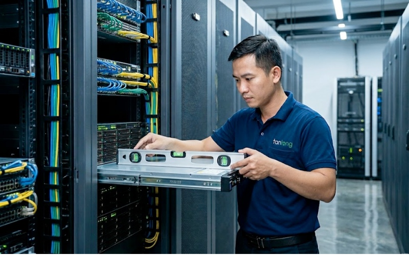 Lắp đặt Synology HD6500 Rail