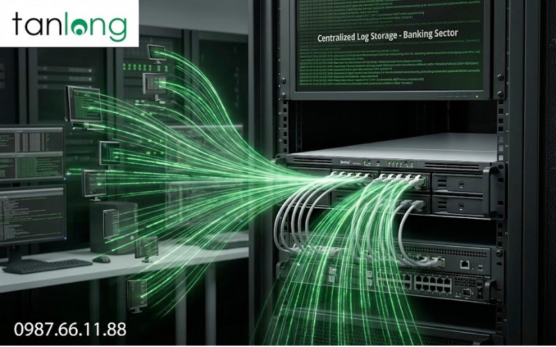 GIẢI PHÁP NAS SYNOLOGY RS1619XS CHO LƯU TRỮ LOG TẬP TRUNG BẢO MẬT