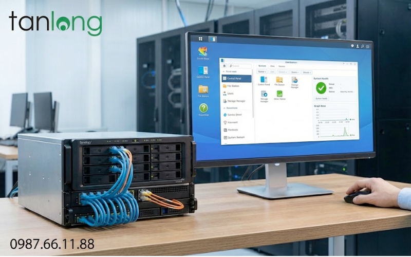 Giao diện DSM trực quan giúp quản trị Nas Synology SA3610