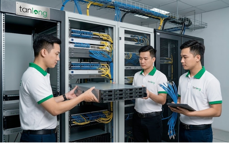  Kỹ thuật viên TÂN LONG triển khai lắp đặt Synology FX2421