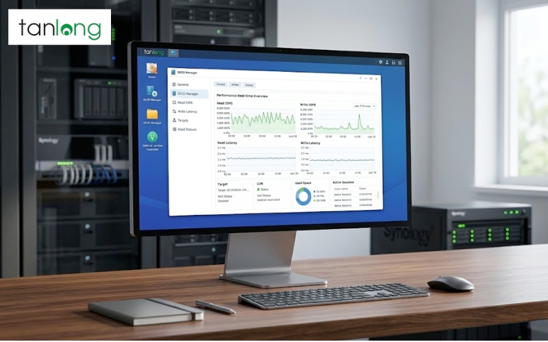 Giao diện quản lý iSCSI LUN trên hệ điều hành DSM UC là gì&nbsp;