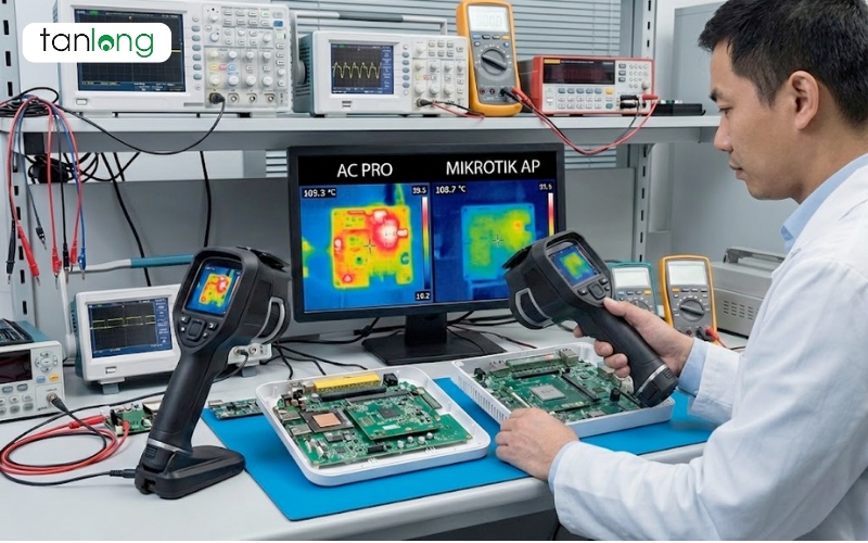 AC Pro vs Mikrotik AP thực tế