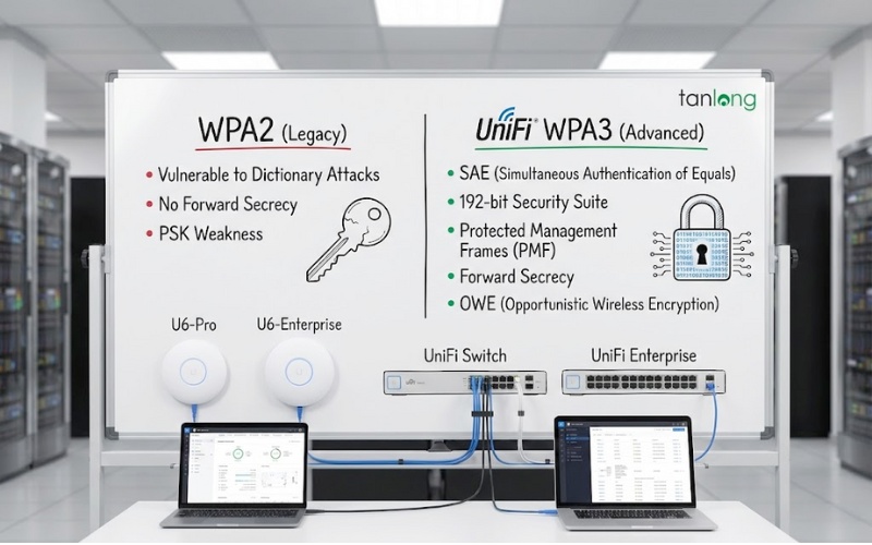 Bảng so sánh Bảo mật WPA3 UniFi