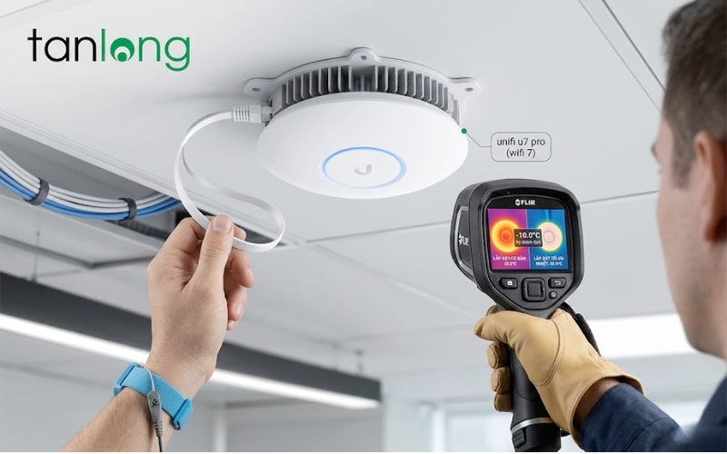 Lắp đặt sửa lỗi UniFi U7 Pro nóng