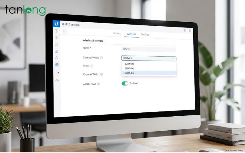 giao-dien-cau-hinh-phan-chon-do-rong-kenh-320mhz-va-bat-dai-tan-6ghz-tren-controller