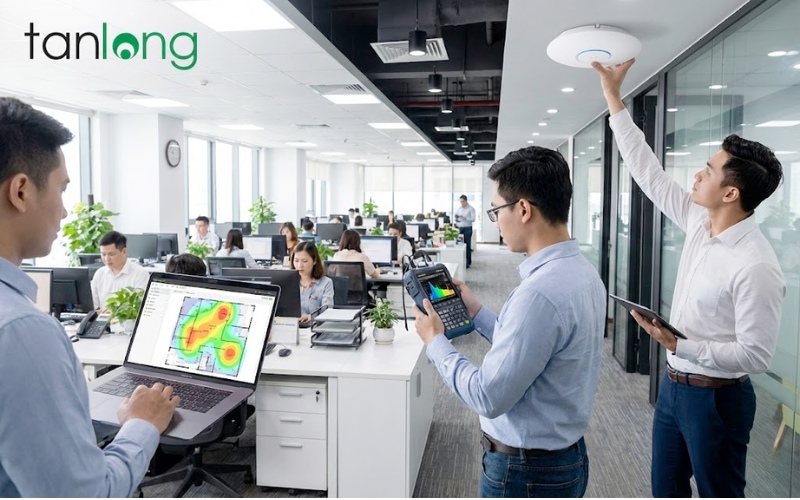 Lắp đặt hệ thống mạng WiFi UniFi Enterprise E7