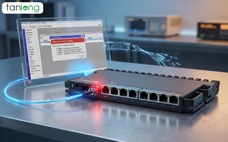 TỔNG HỢP LỖI MIKROTIK RB5009UG+S+IN THƯỜNG GẶP: LỖI WINBOX, LỖI SFP+ VÀ QUÁ TẢI CPU