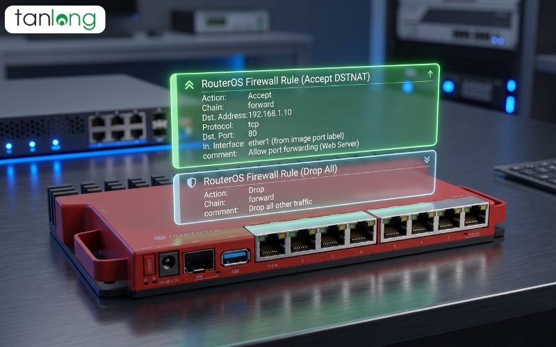 mở port trên L009UiGS-RM quy tắc firewall